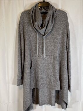 Doe & Rae Heather Gray Cowl Neck Pullover Sweater